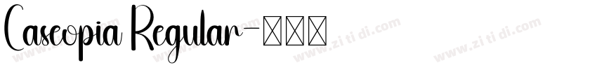 Caseopia Regular字体转换